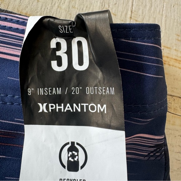 Hurley Phantom Eco Weekender Boardshorts NWT size‎ 30 in Submarine Blue - Picture 5 of 13